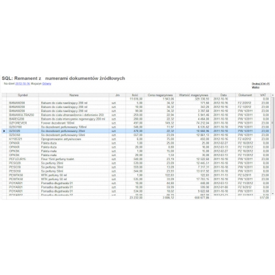 Zestawienie SQL: Remanent z dokumentami źródłowymi Subiekt GT Zestawienie SQL: Remanent z dokumentami źródłowymi Subiekt GT