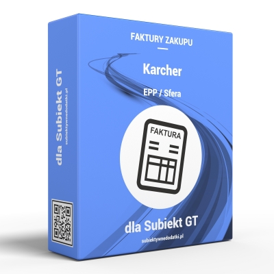 Karcher Faktury Zakupu dla Subiekt GT