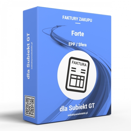 Forte Faktury Zakupu dla Subiekt GT + Sfera dla Subiekta GT 1sze stanowisko