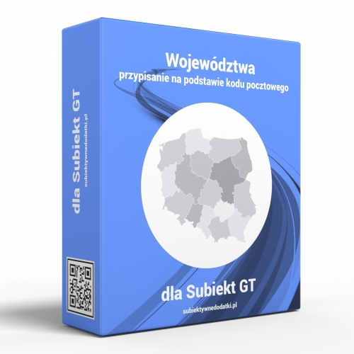 Województwa dla Subiekt GT